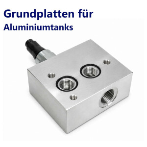 Base plates for aluminum tanks