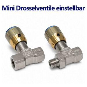 Mini Drosselventile einstellbar