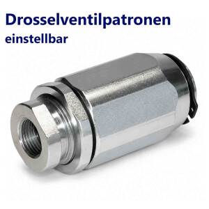 Drosselventilpatronen einstellbar