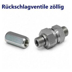 Rückschlagventile zöllig