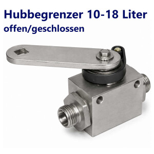 Hubbegrenzer 10-18 Liter offen/geschlossen