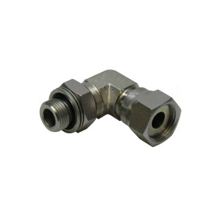 Pre-assembled adjustable angle screw-in fittings