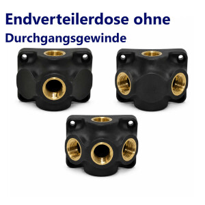 Endverteilerdose ohne Durchgangsgewinde