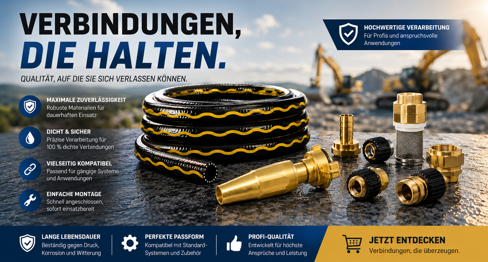 Wassertechnik Wasser- Saugschlauch Klauenkupplungen GEKA
