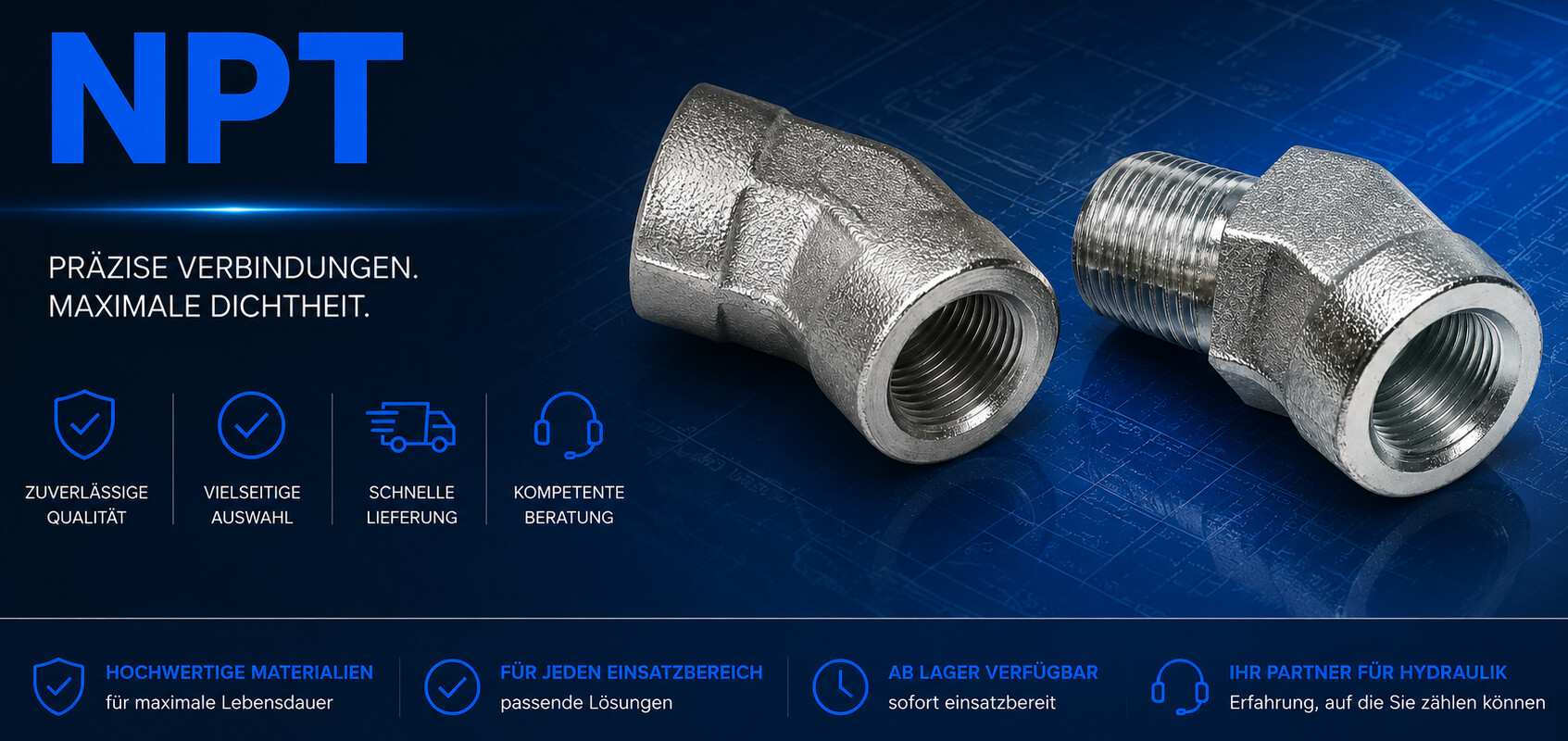 Hydraulikverschraubungen NPT