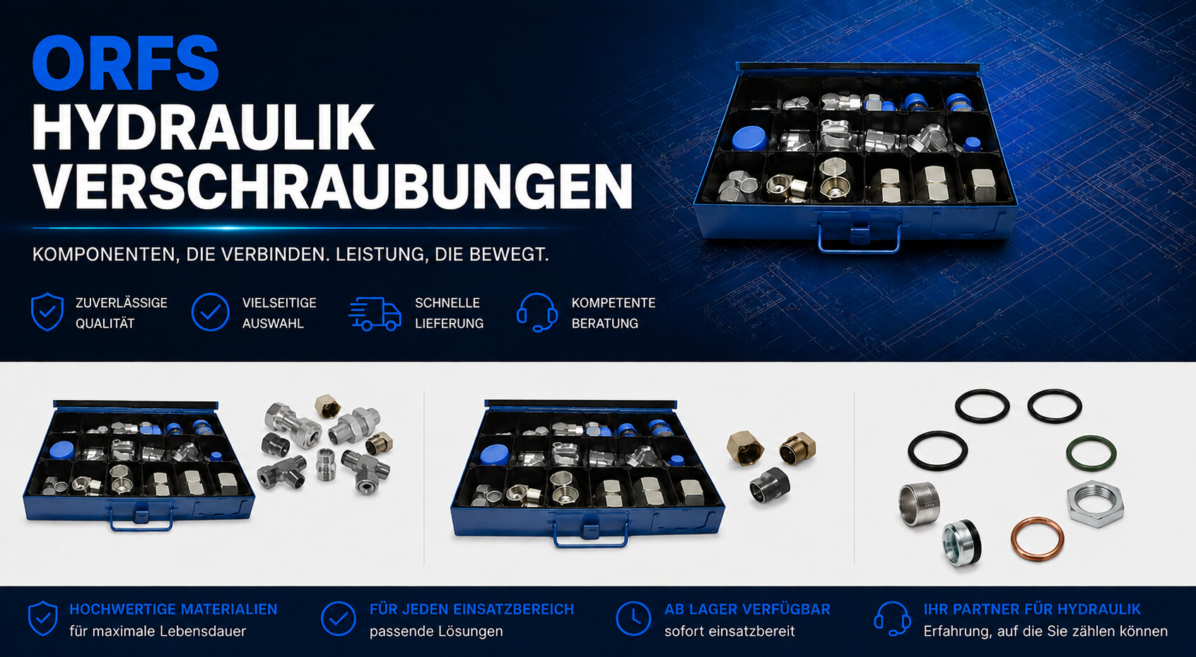 ORFS Hydraulikverschraubungen 