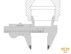 JIC representation of internal thread with internal cone