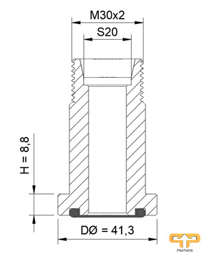 SAE flang 6000 PSI draw and metric heavy connecting thread