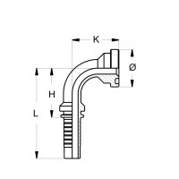 PN16 90° SFS1/2"