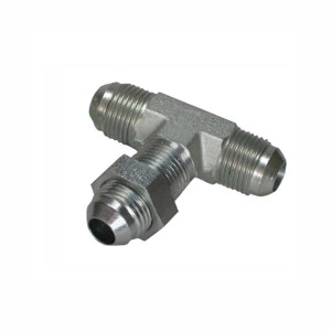 Hydraulikverschraubung JIC hat an allen drei seiten ein...