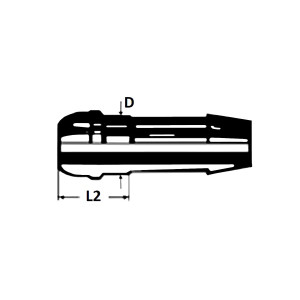 Niederdruckarmatur mit Universal Dichtkopf NDAUNI M-R für metrisch und zölligen Schlauchdurchmesser