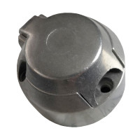 7-polige Steckdose oder Stecker aus Aluminium f&uuml;r Pkw und PKW- Anh&auml;nger