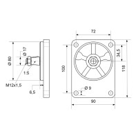 ZRP1F BG2 6cm³/U M6/M6 1:5