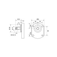 DEUTZ Außenzahnradpumpe BG2 19cm³/U+11cm³/U linksdrehend