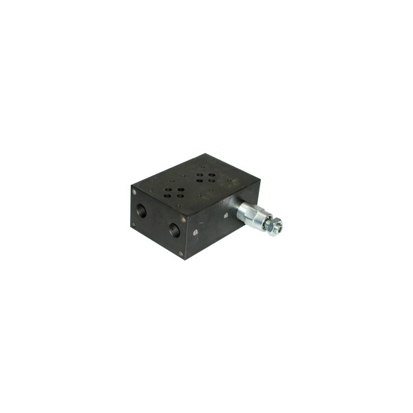 CETOP Druckbegrenzungsventil mit Doppelanschlussplatte NG06 50L und Manometer Anschlussgewinde
