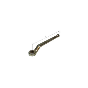 Steel hand lever (bent) 306mm long for block ball valves 17mm