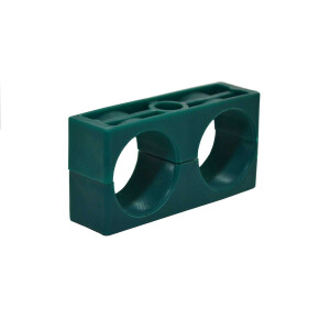 Doppelrohrschellen BG5 aus Polypropylen mit glatter Innenfläche ohne Vorspannung