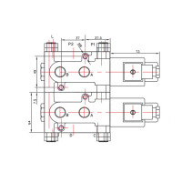 6/2 Wegeventil mit Magnetspule 2DVS6 50l