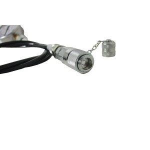 Hydraulic pressure tester with diagnostic coupling, 2m measuring hose and 600 bar pressure gauge