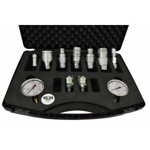 Hydraulic measuring case with glycerine pressure gauge,...