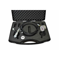 Hydraulic pressure tester with diagnostic coupling, 2m measuring hose and 600 bar pressure gauge in the case