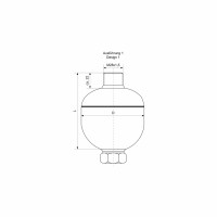 MBSP-1 R1/2" – 0,50l / 210 bar