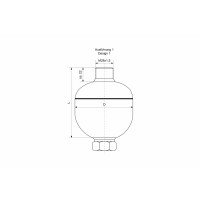 MBSP-1 R1/2" – M33x1,5 1,4l / 140 bar