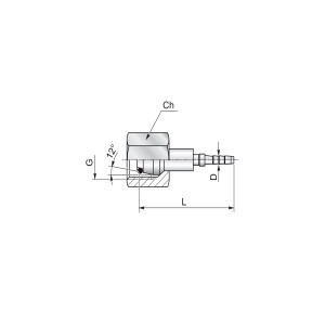 Minimess Pressnippel DKOL/LL gerade