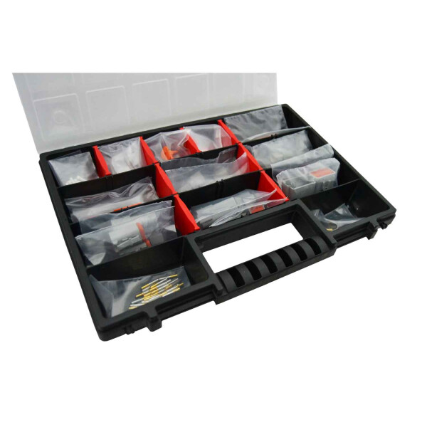 Deutsch DT 04/06 Steckverbinder Set mit gestanzten Crimpkontakten