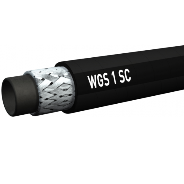 1SC Waschgeräteschlauch schwarz WGS 1SC