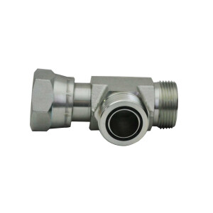 Einstellbare Hydraulik L Verschraubung mit einem UN/UNF...