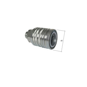 Hydraulikkupplung SET Stecker / Muffe AG BG3 metrisch leicht