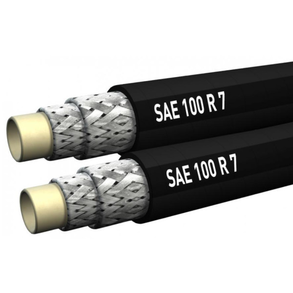 zwillings Thermoplastschlauch R7 nach SAE 100 mit zwei lagigen polyamid Geflecht