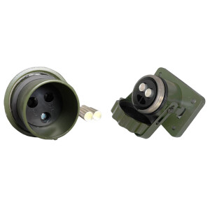 Nato Steckdose Nato Stecker 2 polig  inkl. Kontakte...
