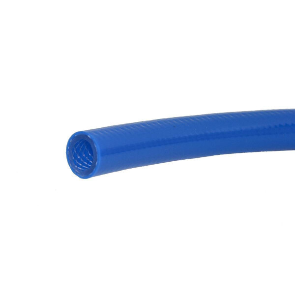 blau gedeckter Druckluftschlauch mit gewebeeinlage