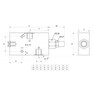 LHV-EW-IGR1/2" 60l/min 30-220bar ST