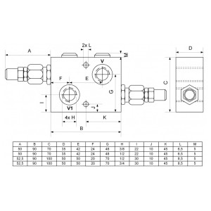 DDBV-IG3/8" 35l/min 5-50bar AL