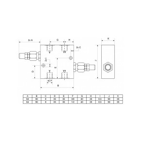 DDBV-IG3/8" 35l/min 5-50bar AL