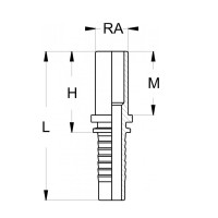 Technische Zeichnung von einem BES Rohrstutzen